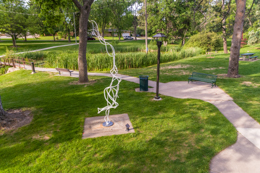 After new light fixtures in Glenmere Park