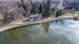 Before new light fixtures in Glenmere Park