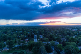 Twilight at Glenmere Park in Greeley, CO